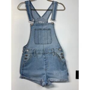 RUE 21 Denim Jean Short Overalls Size 12 Comfy,Cute,Boho